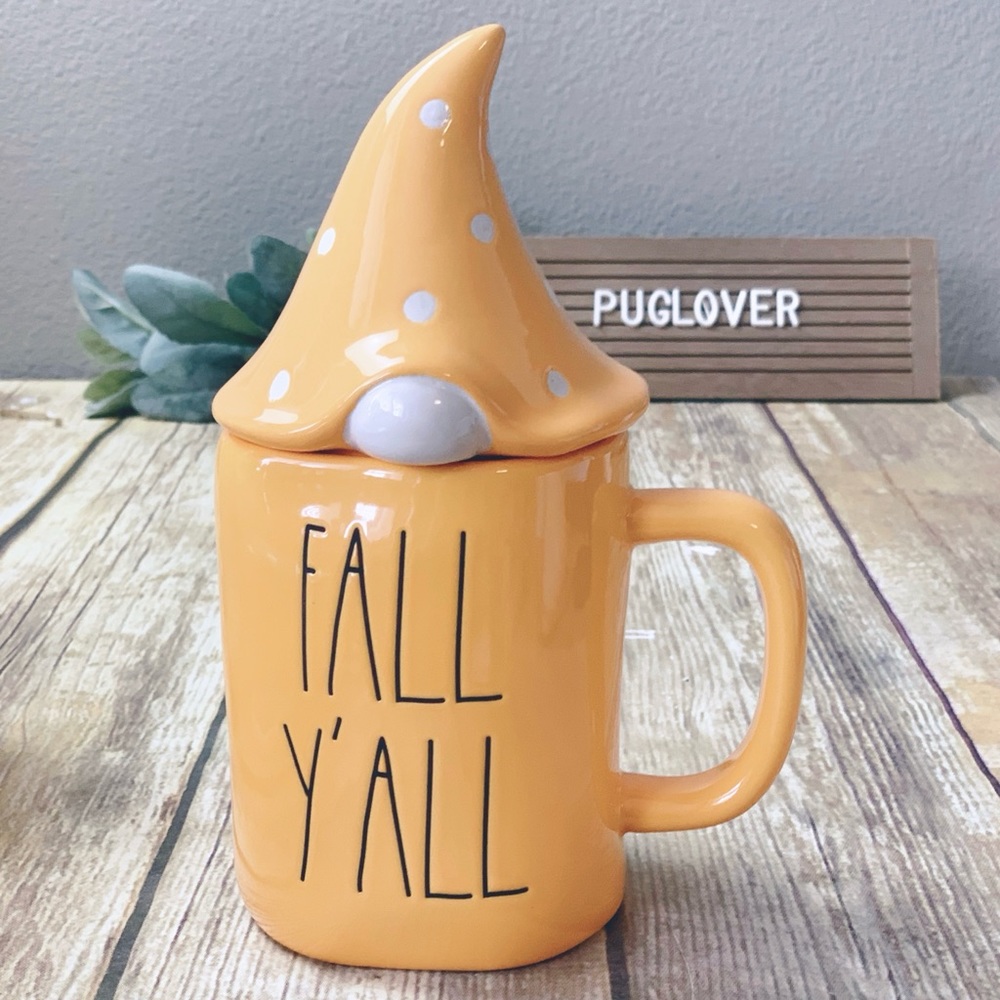 RAE DUNN mug with topper { FALL Y'ALL }